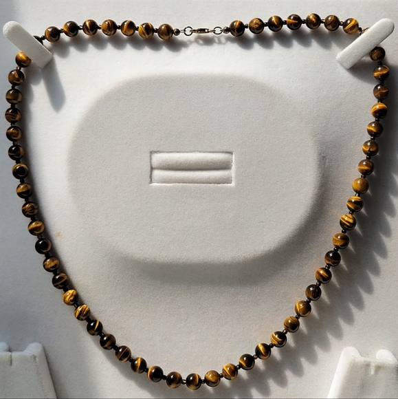 NEW Genuine Tiger Eye Necklace - Picture 6 of 6